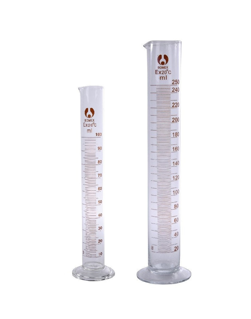 Glass Measuring Cylinder Sets Boro 3.3 Laboratory Glassware Borosilicate Fast PP