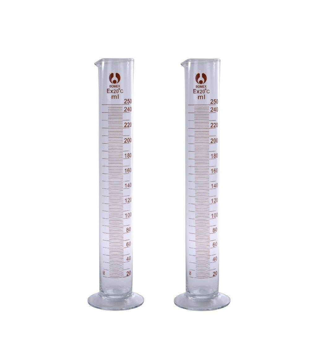 Glass Measuring Cylinder Sets Boro 3.3 Laboratory Glassware Borosilicate Fast PP