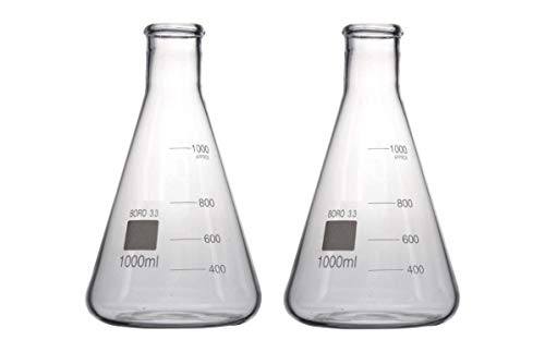 Borosilicate Glass Conical Flask Erlenmeyer Graduated Boro 3.3 Lab Glassware