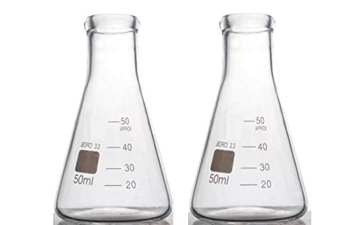 Borosilicate Glass Conical Flask Erlenmeyer Graduated Boro 3.3 Lab Glassware
