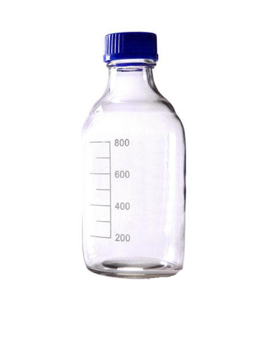 Reagent Bottle Sets Boro 3.3 Lab Glassware Borosilicate GL45 Blue Screw Cap