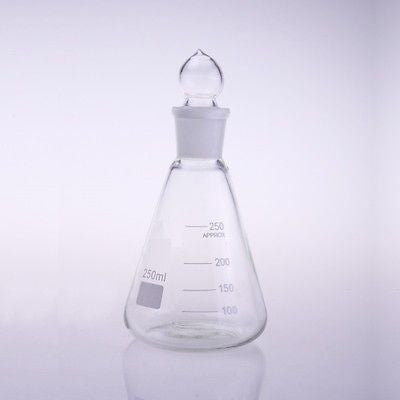 Borosilicate Conical Flask  Grounded Glass Stopper Sets Boro 3.3 Lab Glassware