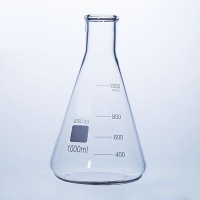 Borosilicate Glass Conical Flask Erlenmeyer Graduated Boro 3.3 Lab Glassware