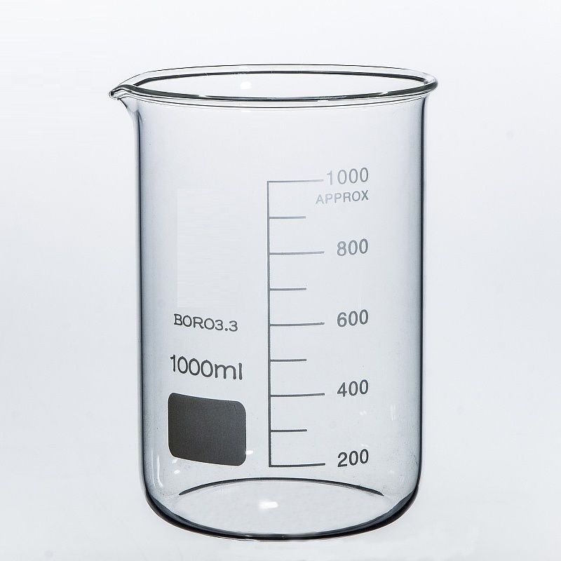Rocwing glass beaker for laboratory boro 3.3 glass 1000ml