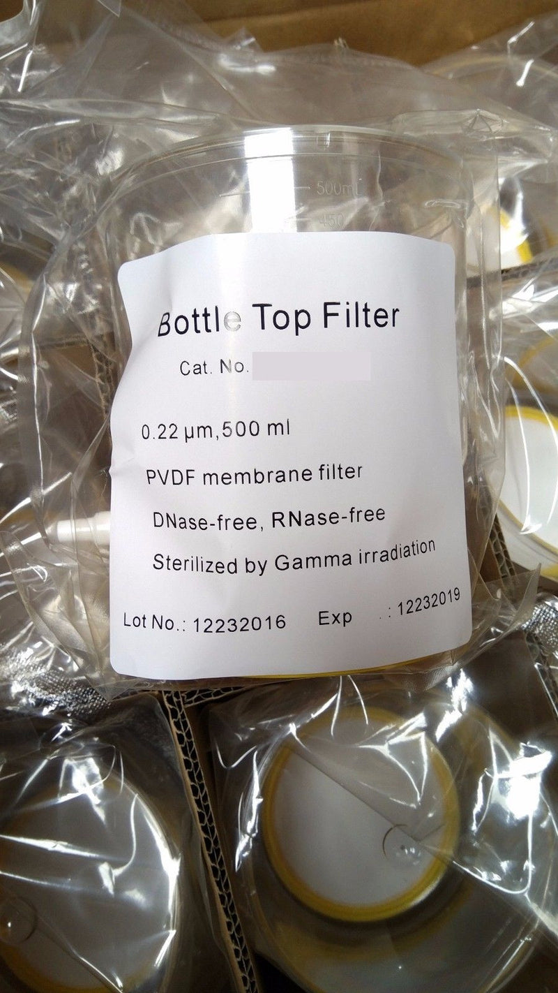 Sterile Top Filter Cup Bottle System Vacuum Driven Fast Flow 0.22 PES PVDF NYLON