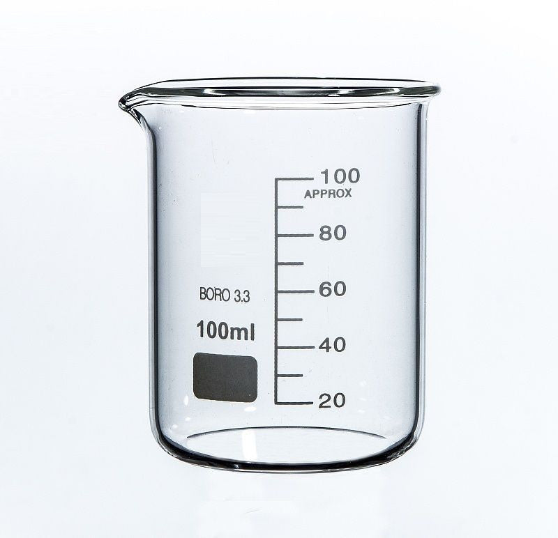 Rocwing glass beaker for laboratory boro 3.3 glass 100ml
