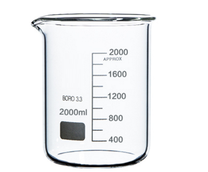Rocwing glass beaker for laboratory boro 3.3 glass 2000ml