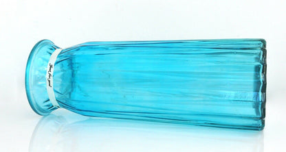 Rocwing 30cm (11.8") High Multicolor Ribbed Glass Vase 9 Color