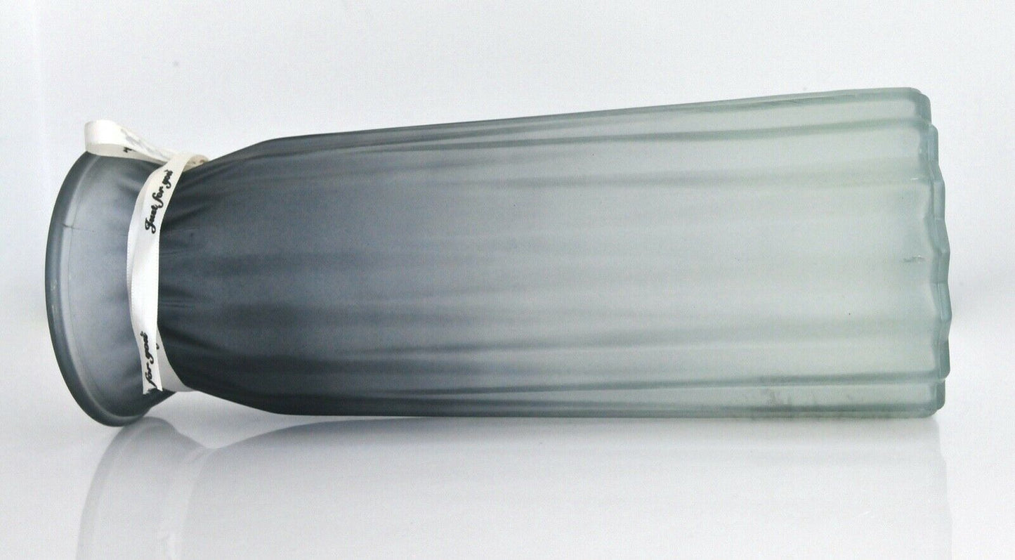 Rocwing 30cm (11.8") High Multicolor Ribbed Glass Vase 9 Color