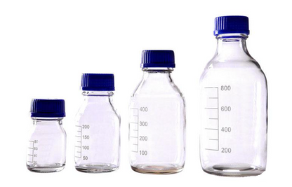 Reagent Bottle Sets Boro 3.3 Lab Glassware Borosilicate GL45 Blue Screw Cap